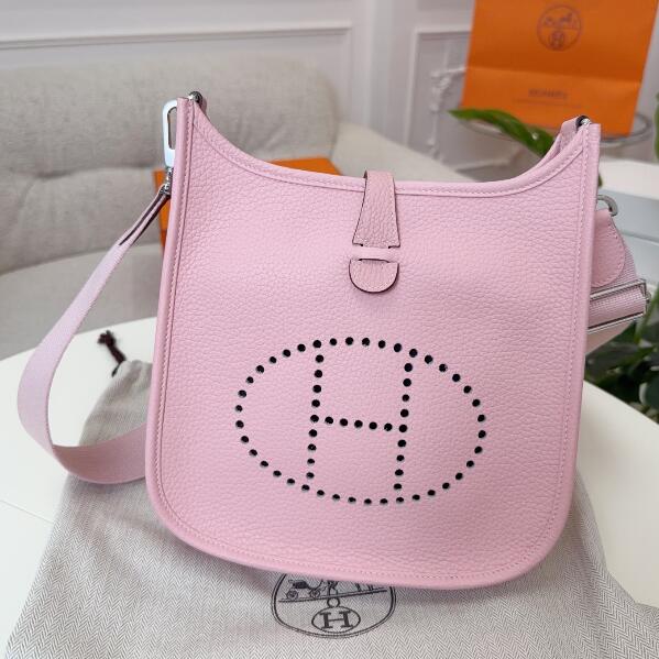 【エルメス HERMES】エブリン 23 トリヨンクレマンス  ローズサクラ ピンク シルバー金具 (100%マシン)